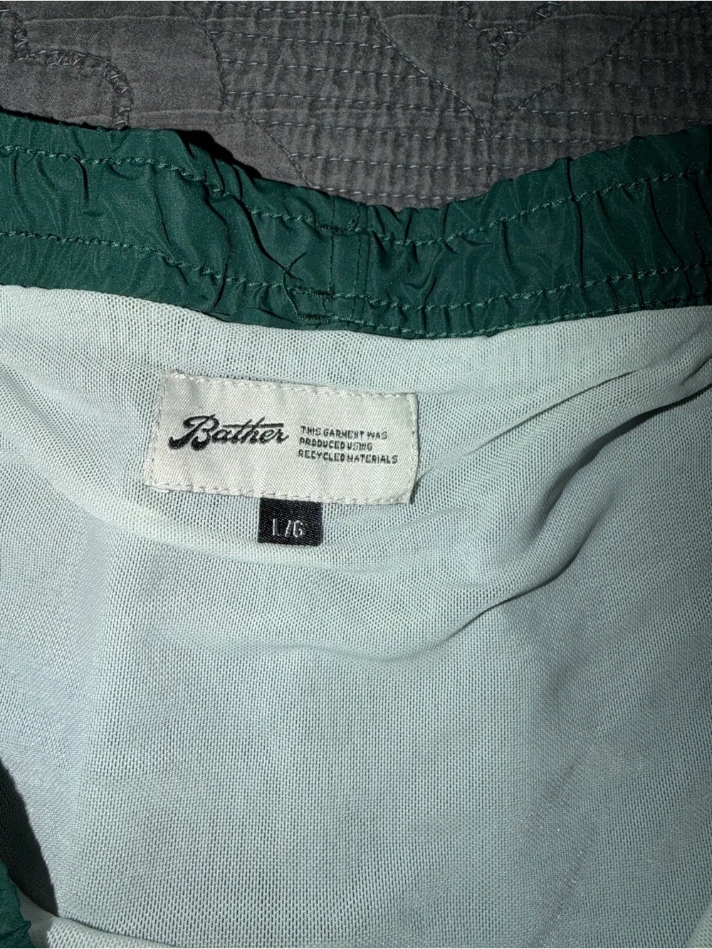 Bather Classic Solid Pine Swim Trunk-5.5” inseam Men’s Size-L